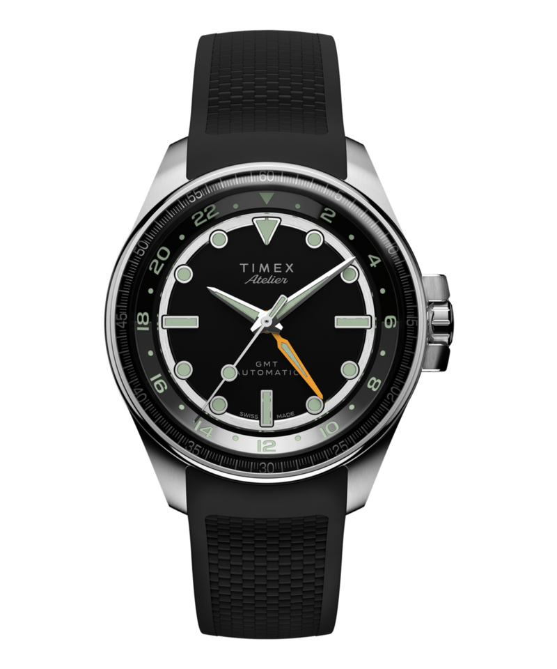 Timex Atelier Round 21mm Black Dial Mechanical Automatic Men Watch - TW2Y724004A Watch Timex
