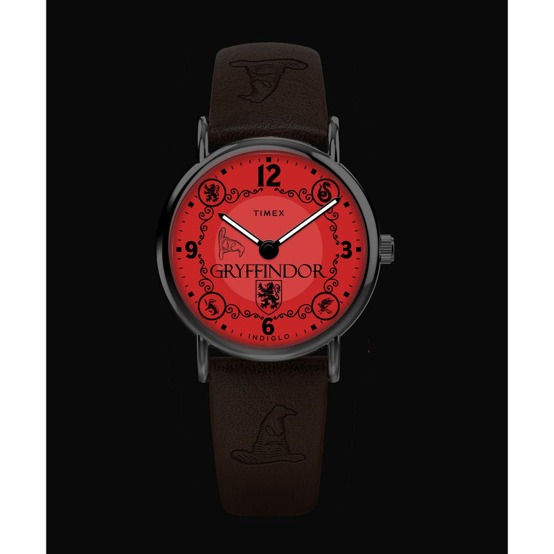 Harry Potter x Timex Weekender Gryffindor House 38mm Leather Strap Watch Watch Timex