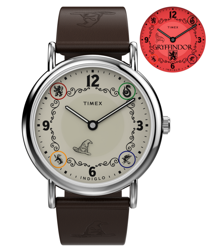 Harry Potter x Timex Weekender Gryffindor House 38mm Leather Strap Watch Watch Timex