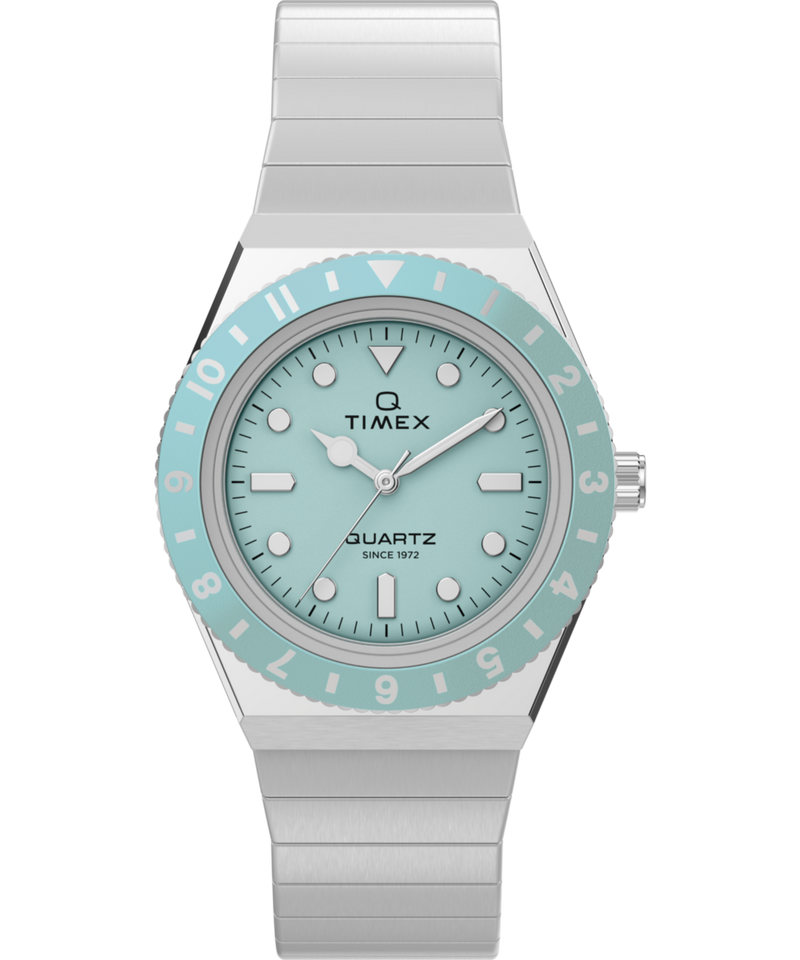 Timex Q Sport Round 30mm Blue Dial Analog Women Watch - TW2Y77300UJ Watch Timex