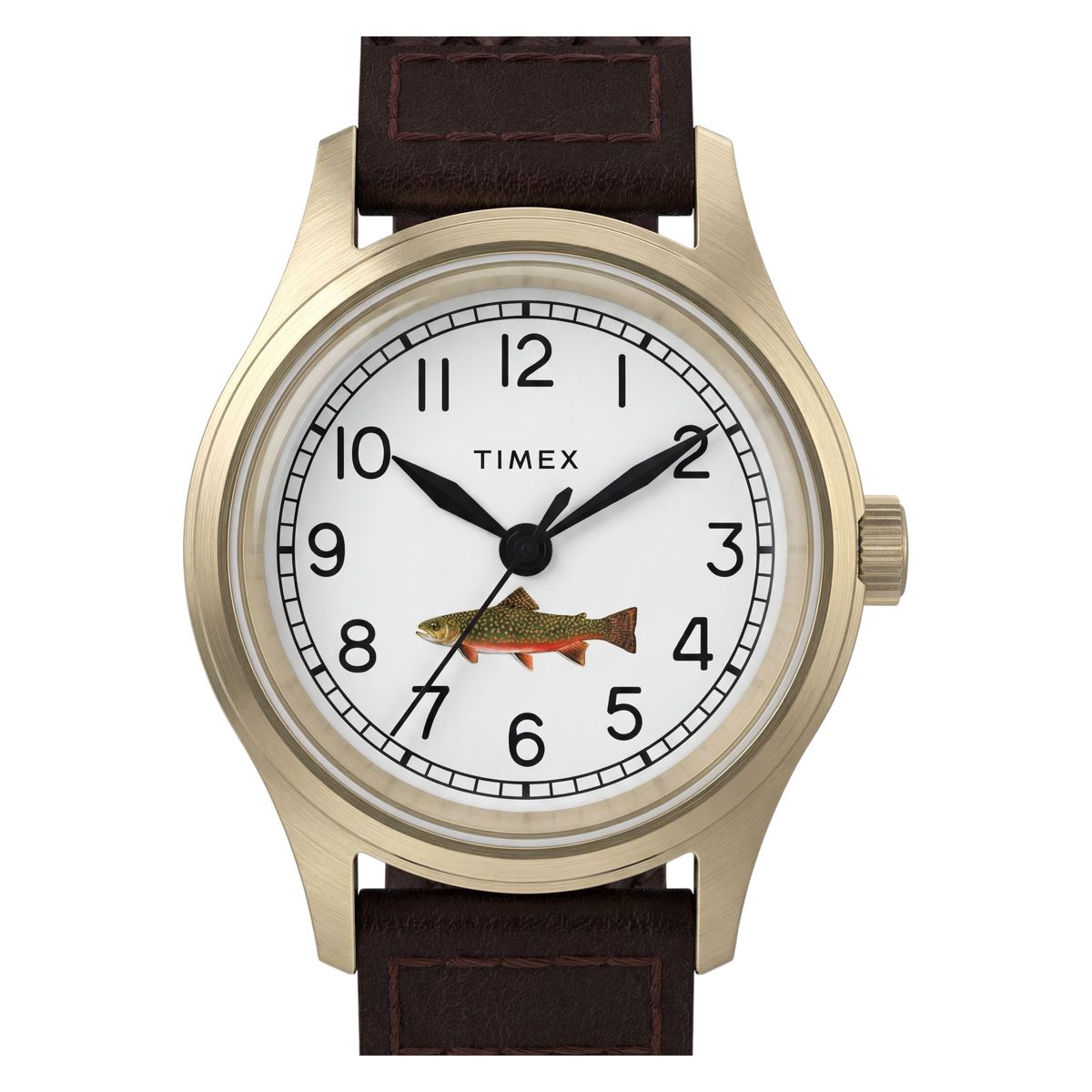 Timex MK1 for J.Crew 36mm White Dial Leather Strap Unisex Watch