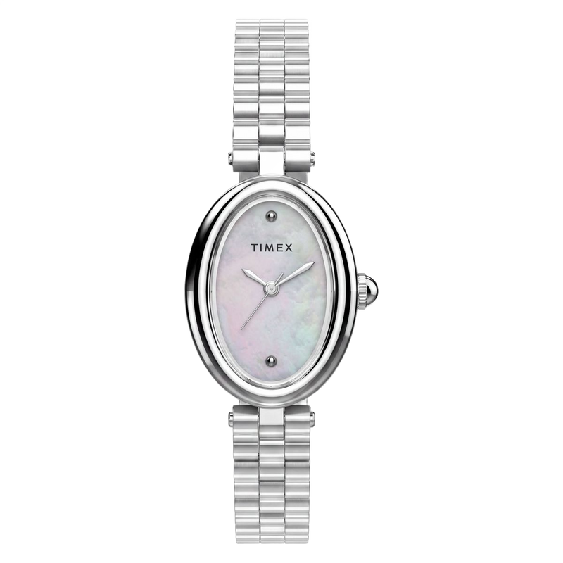 Timex Cavatina Oval 22mm White Dial Analog Women Watch - TW2Y86000UJ Watch Timex