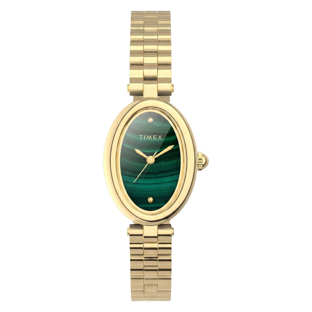 Timex Cavatina Oval 22mm Green Dial Analog Women Watch - TW2Y86100UJ