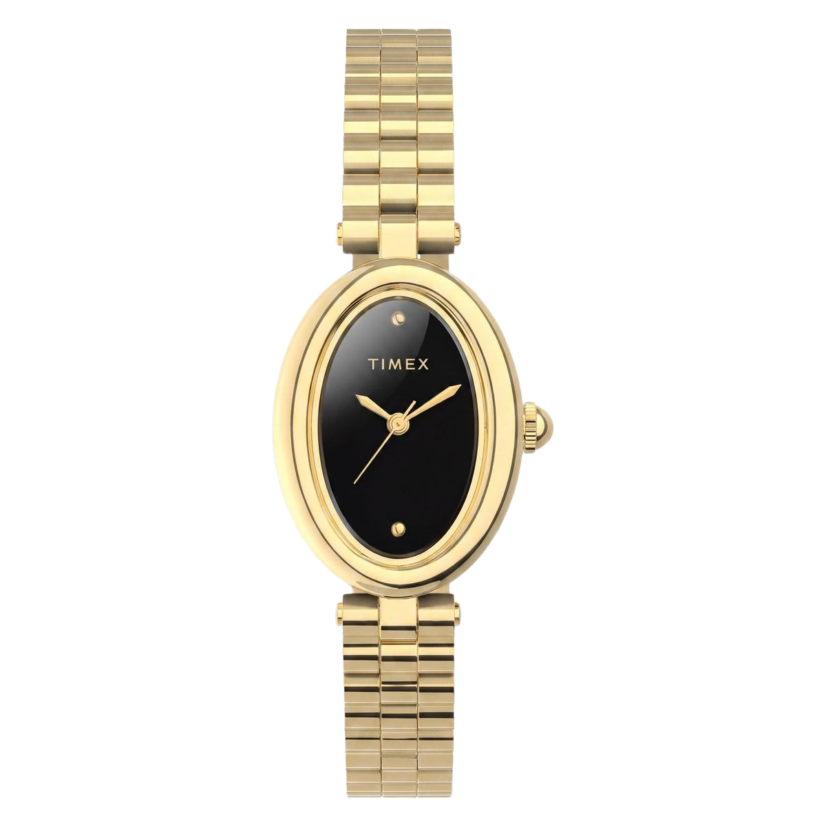 Timex Cavatina Oval 22mm Black Dial Analog Women Watch - TW2Y86200UJ