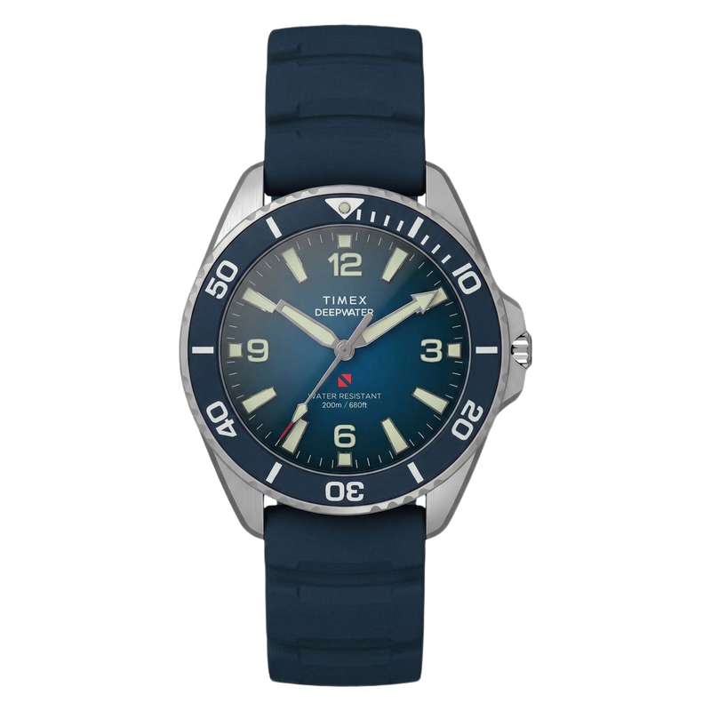 Timex Deepwater Round 41mm Blue Dial Analog Men Watch - TW3A01900UJ Watch Timex