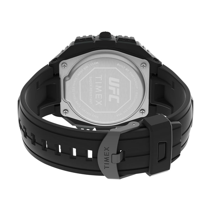 Timex UFC Round 21mm Black Dial Digital Men Watch - TW4B272000D Watch Timex