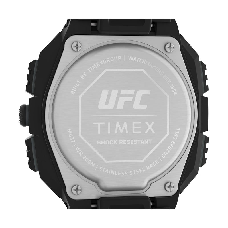 Timex UFC Round 21mm Black Dial Digital Men Watch - TW4B272000D Watch Timex