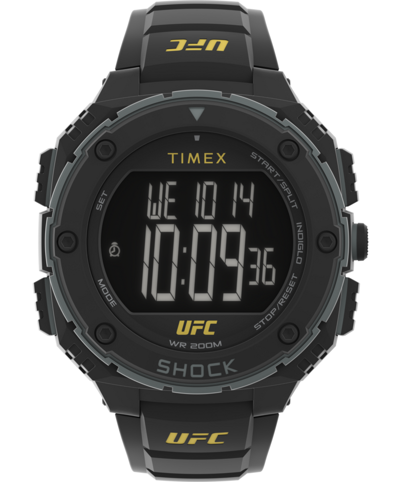 Timex UFC Round 21mm Black Dial Digital Men Watch - TW4B272000D Watch Timex