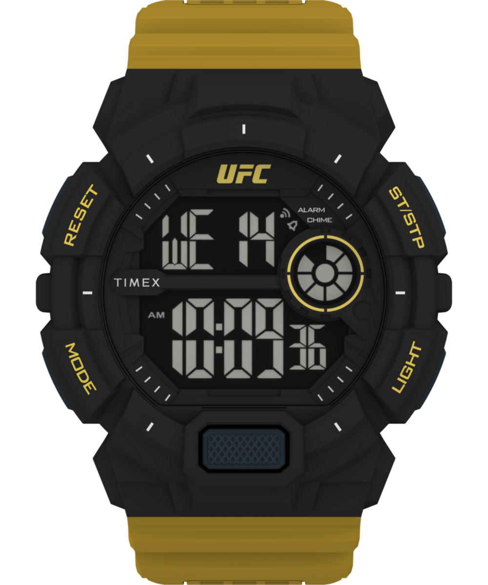 Timex UFC Round 21mm Black Dial Digital Men Watch - TW5M536000D