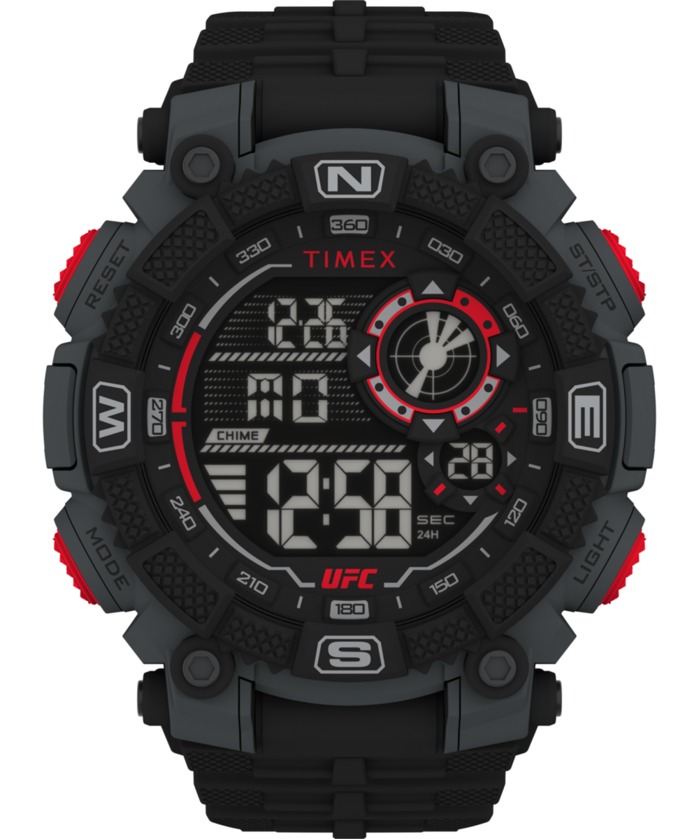 Timex UFC Round 21mm Black Dial Digital Men Watch - TW5M537000D