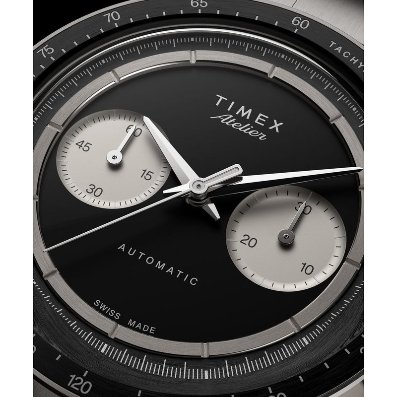 Timex Atelier Chronograph Automatic M1a Ti 42mm Swiss Made Titanium Bracelet - TW6A027004A Watch Timex