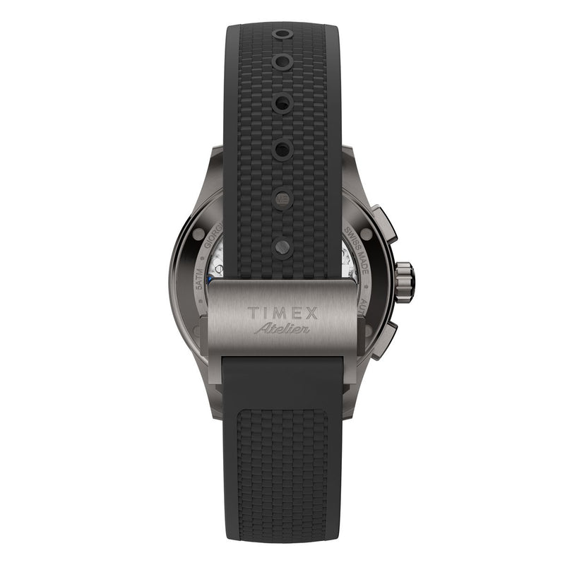 Timex Atelier Chronograph Automatic M1a Ti 42mm Swiss Made NBR Synthetic Rubber Strap - TW6A028004A Watch Timex