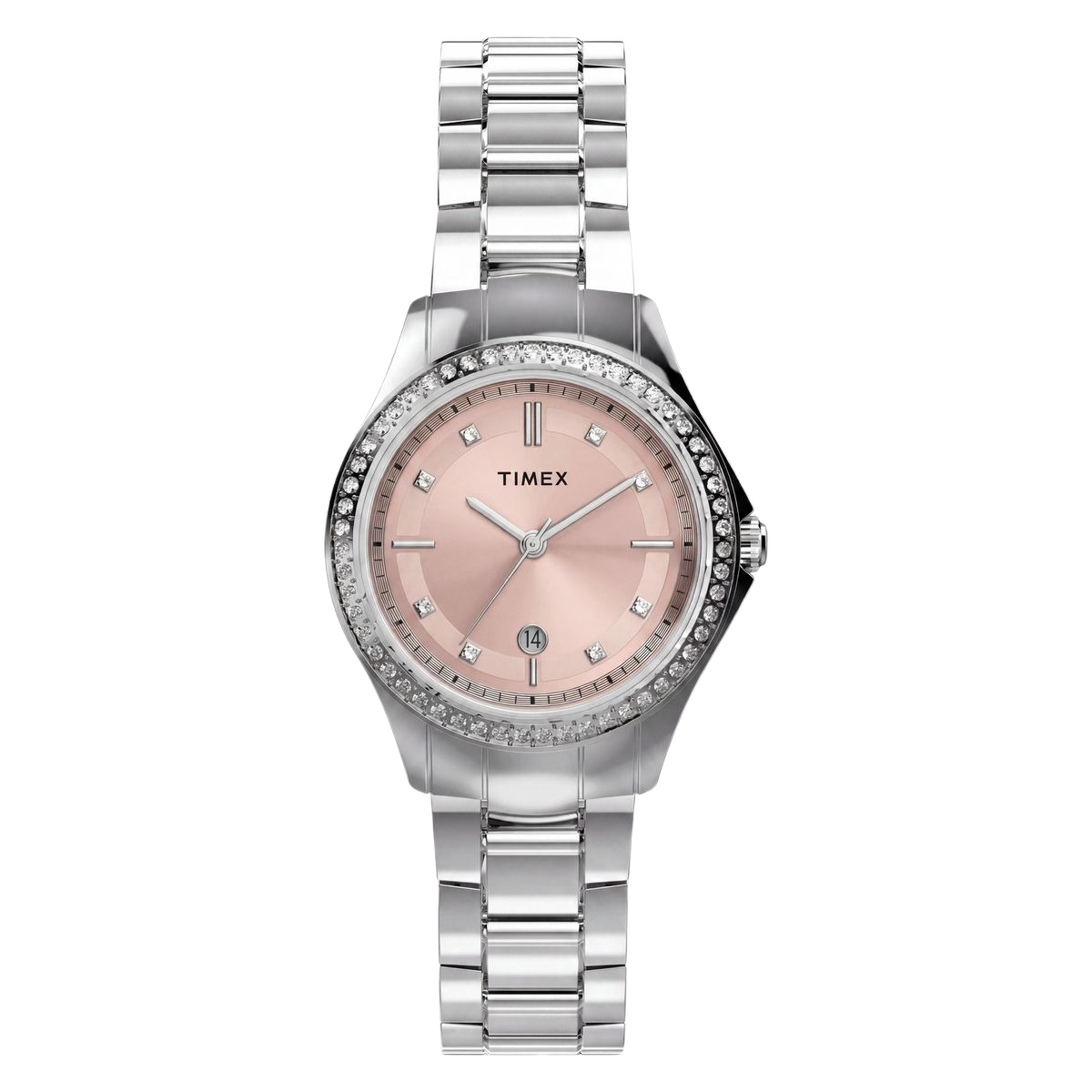 Timex Round 30mm Pink Dial Analog Women Watch - TW6A05800UJ