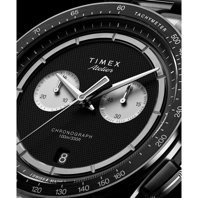 Timex Atelier Chronograph Quartz M1q 40mm Swiss Made Stainless Steel Bracelet - TW6A069004A Watch Timex