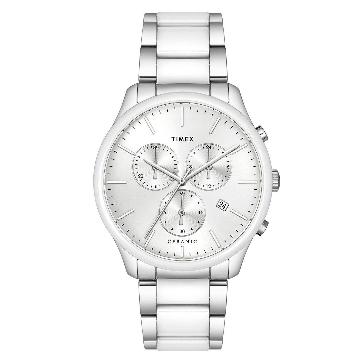 Timex Round 21mm Silver Dial Analog Men Watch - TWEG21700