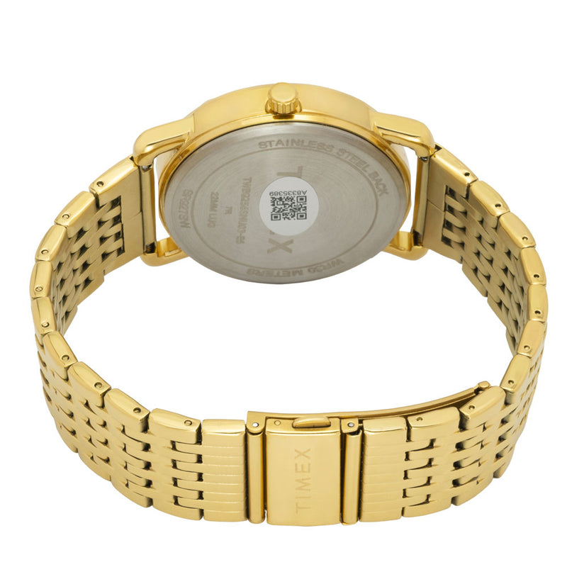 Timex Round 43mm Champagne Dial Analog Men Watch - TWEG256SMU03 Watch Timex