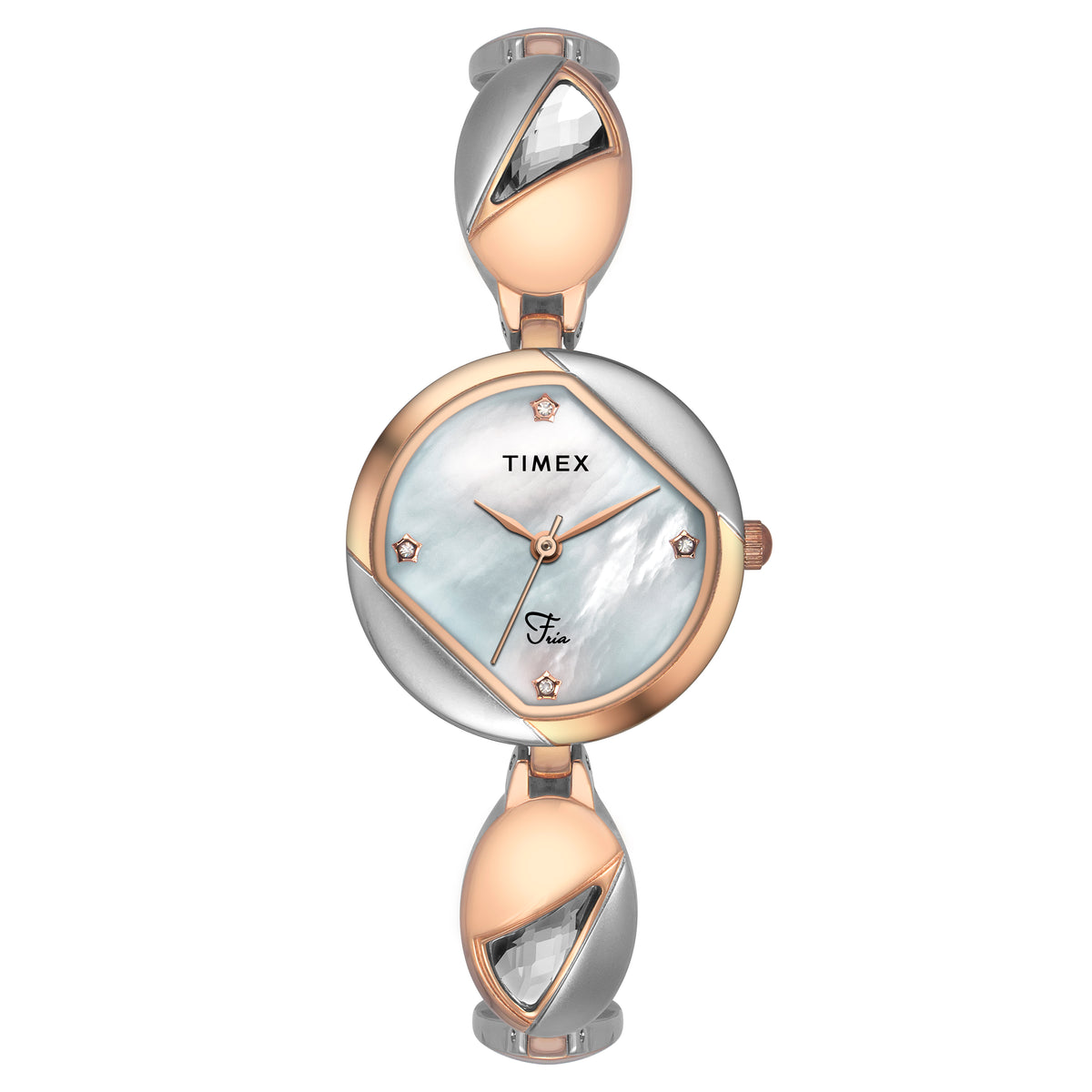 Timex Fria Round 21mm Silver Dial Analog Women Watch - TWEL16301