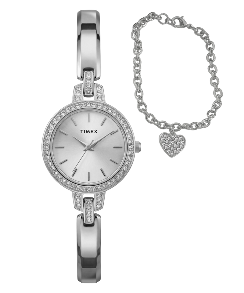 Timex Trend Round 28mm Silver Dial Analog Women Watch - TWG067700UJ Watch Timex