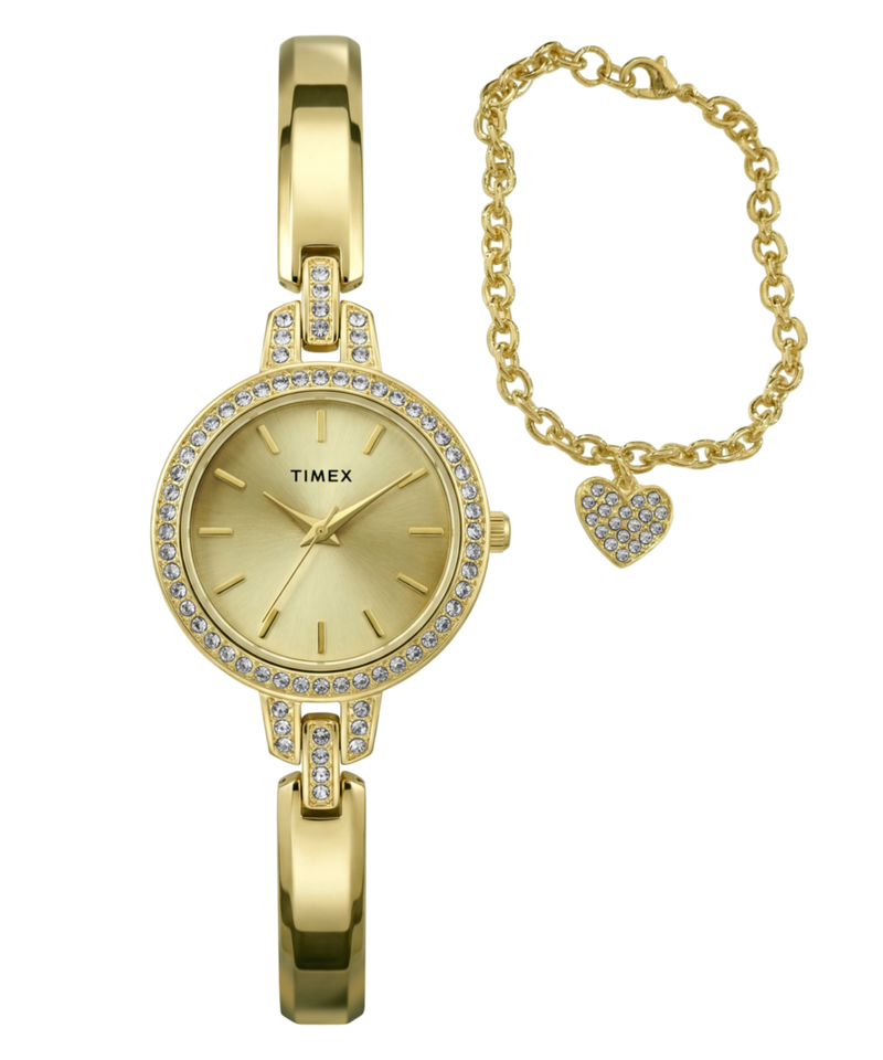 Timex Trend Round 28mm Gold Dial Analog Women Watch - TWG067900UJ Watch Timex