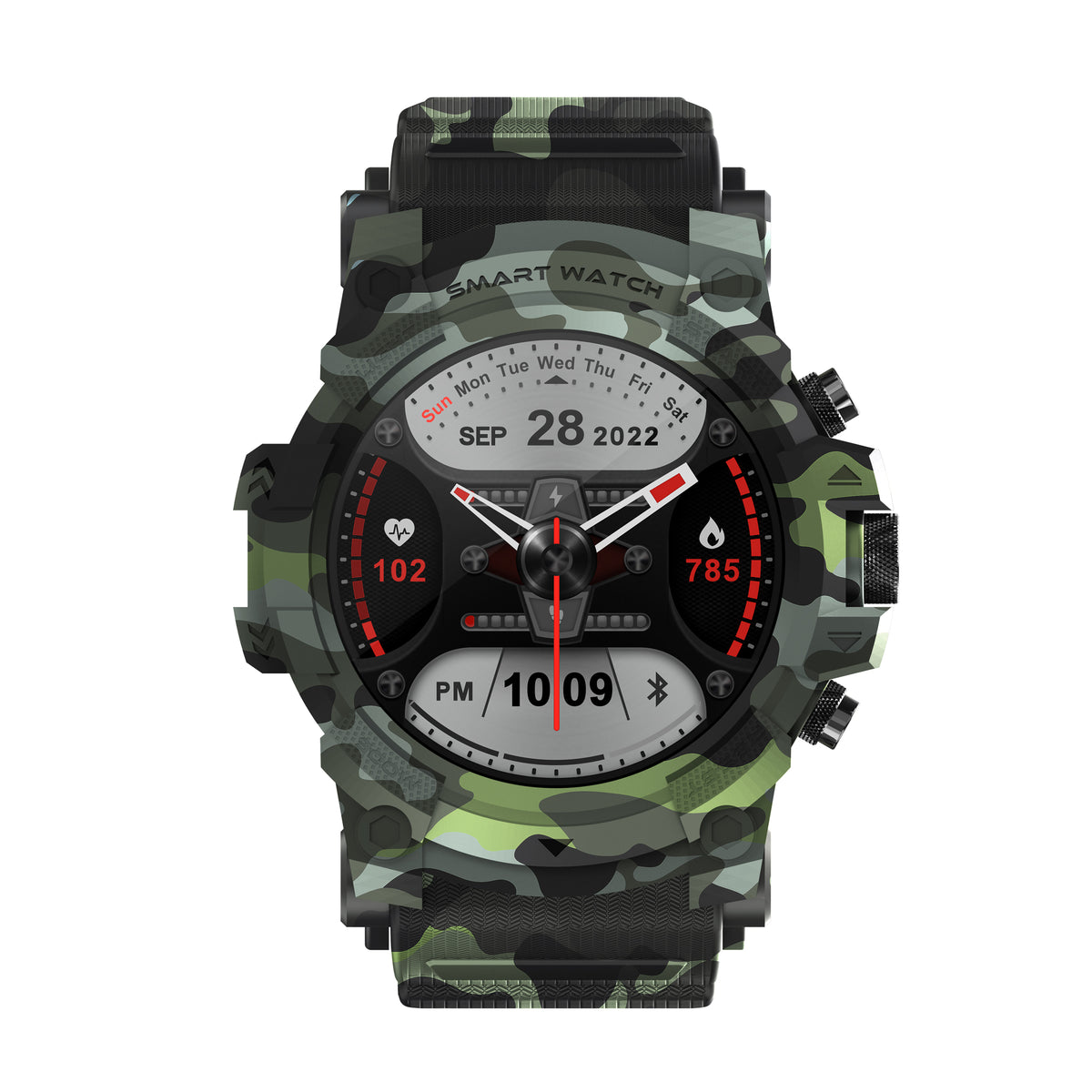 Timex iConnect Go 1.38"(3.50 cm) Display & BT Calling Unisex Smartwatch TWIXW802T