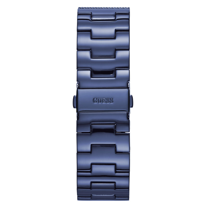 Guess Telescope Blue Round Dial Quartz Analog Men Watch Watch Guess