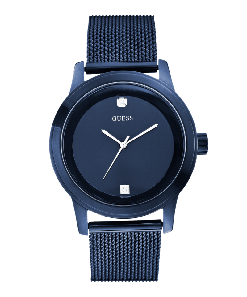 Guess Telescope Blue Round Dial Quartz Analog Men Watch Watch Guess