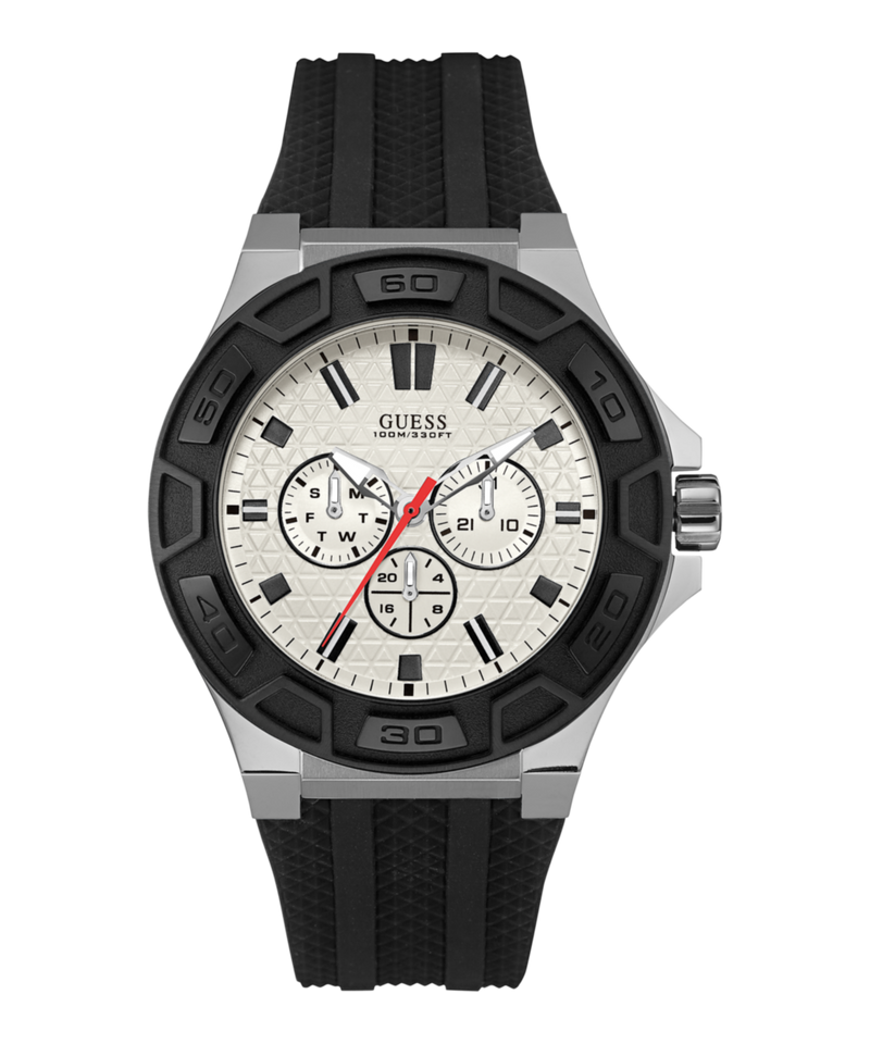 Guess Force White Round Dial Quartz Analog Men Watch Watch Guess