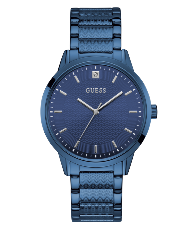 Guess Proxy Blue Round Dial Quartz Analog Men Watch Watch Guess