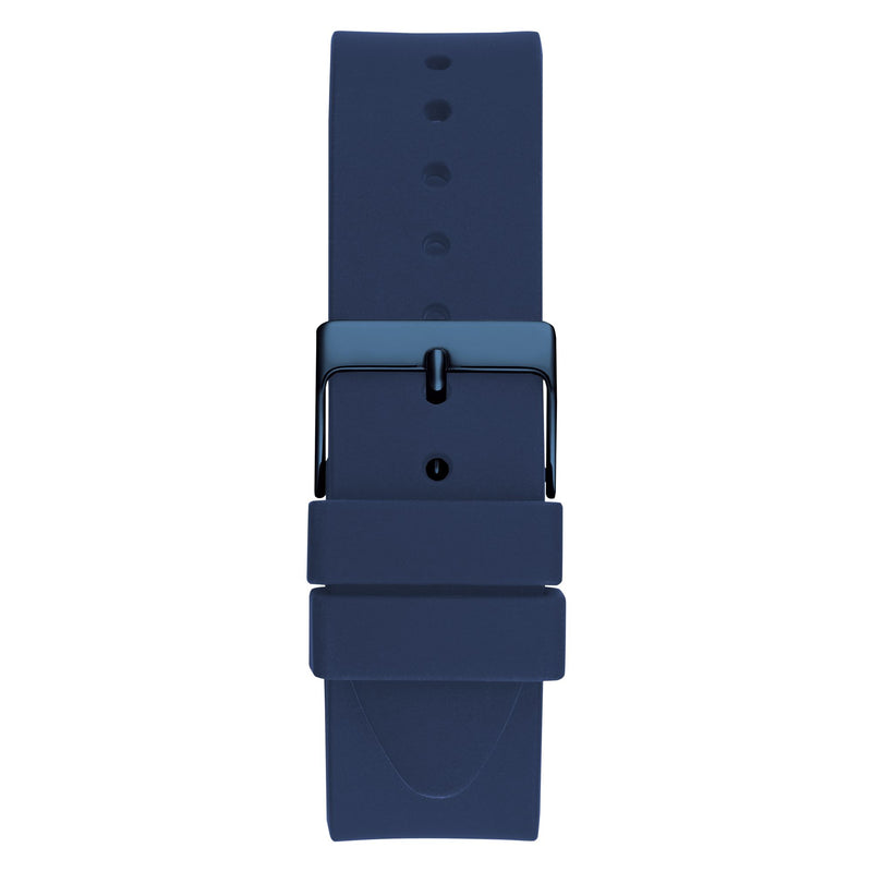 Guess Standout Blue Round Dial Quartz Analog Men Watch Watch Guess