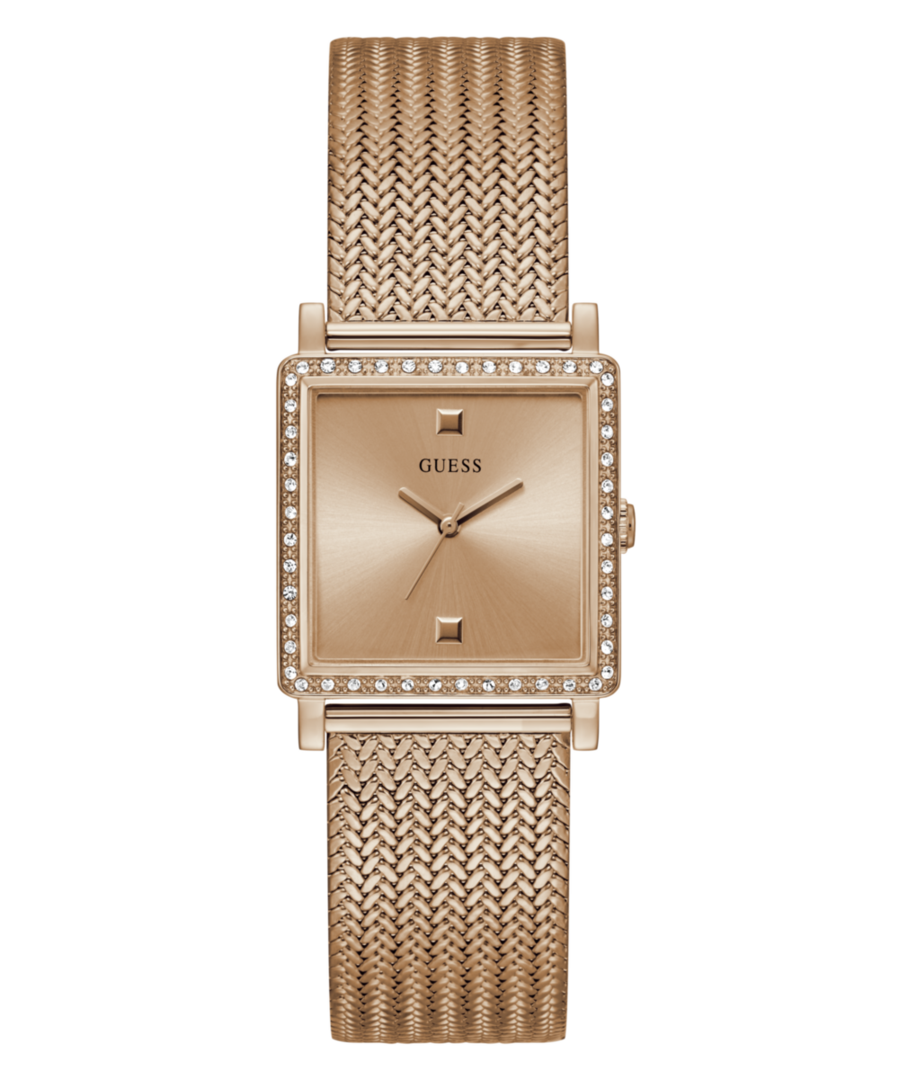 Guess Rose gold Square Dial Quartz Analog Women Watch