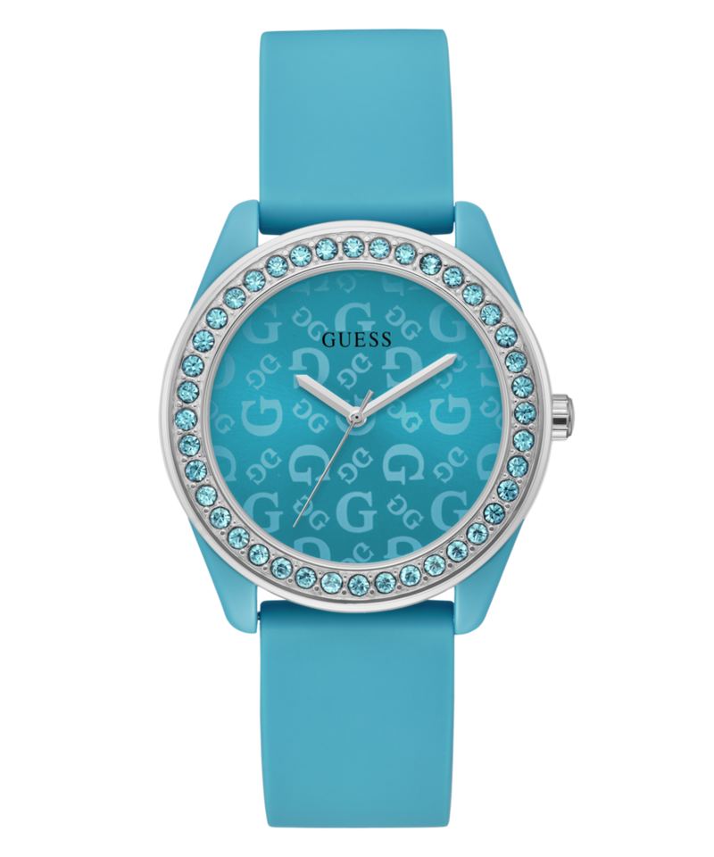 Guess Jelly G Blue Round Dial Quartz Analog Women Watch Watch Guess