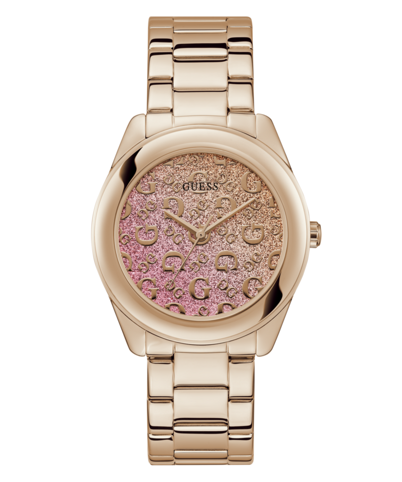 Guess G Mix Rose Gold Round Dial Quartz Analog Women Watch Watch Guess