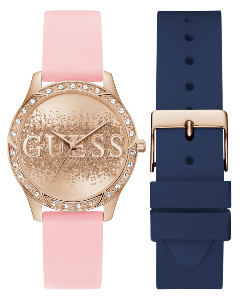 Guess G Spark Rose Gold Round Dial Quartz Analog Women Watch Watch Guess