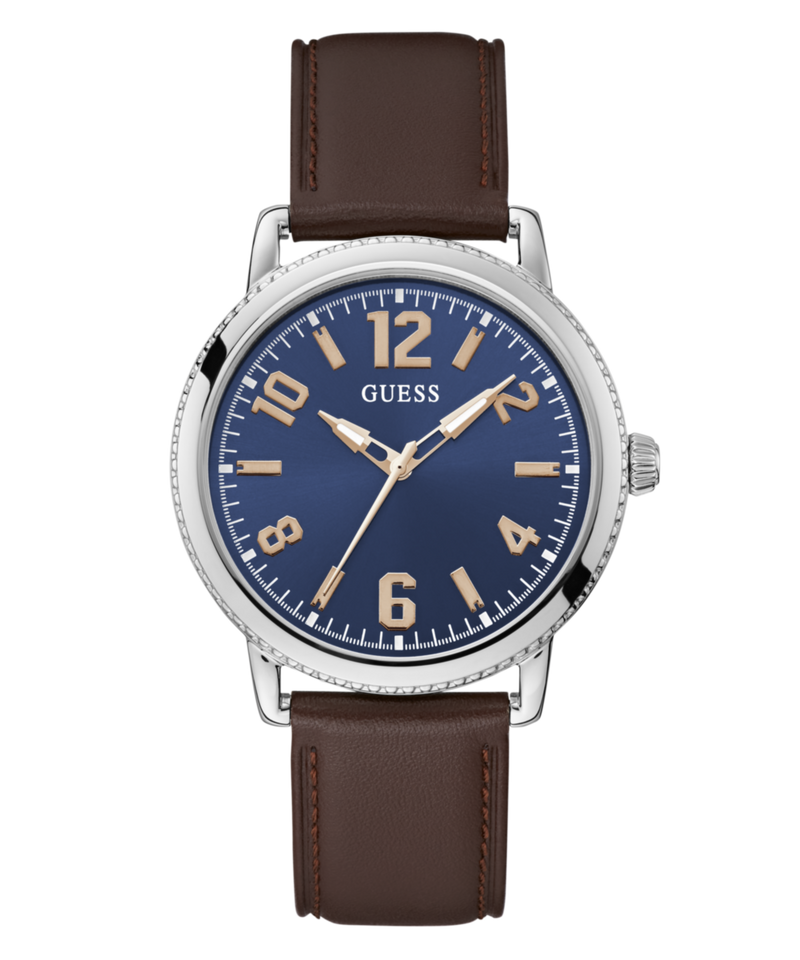 Guess Standard Blue Round Dial Quartz Analog Men Watch Watch Guess
