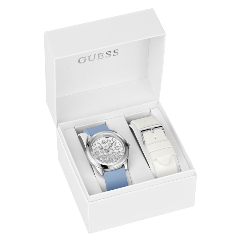 Guess G Mix Silver Round Dial Quartz Analog Women Watch Watch Guess