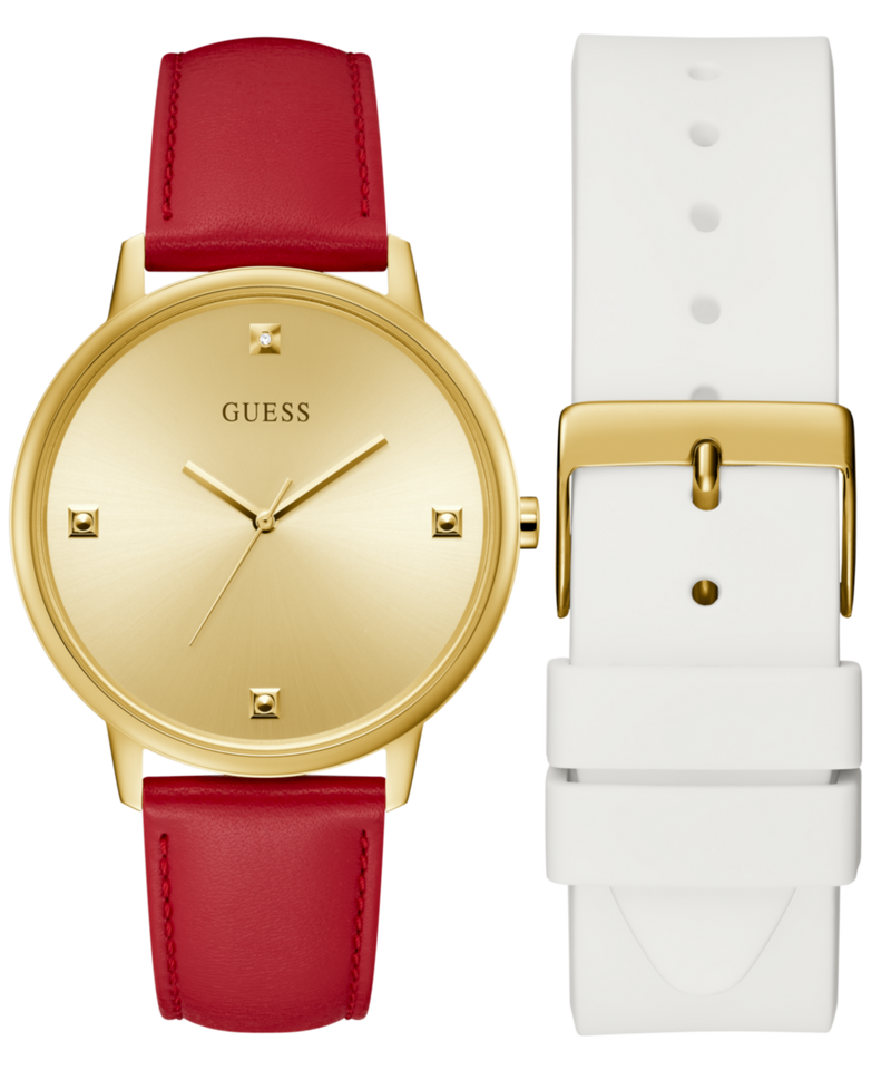 Guess Gbs Radiate Champagne Round Dial Quartz Analog Women Watch Watch Guess