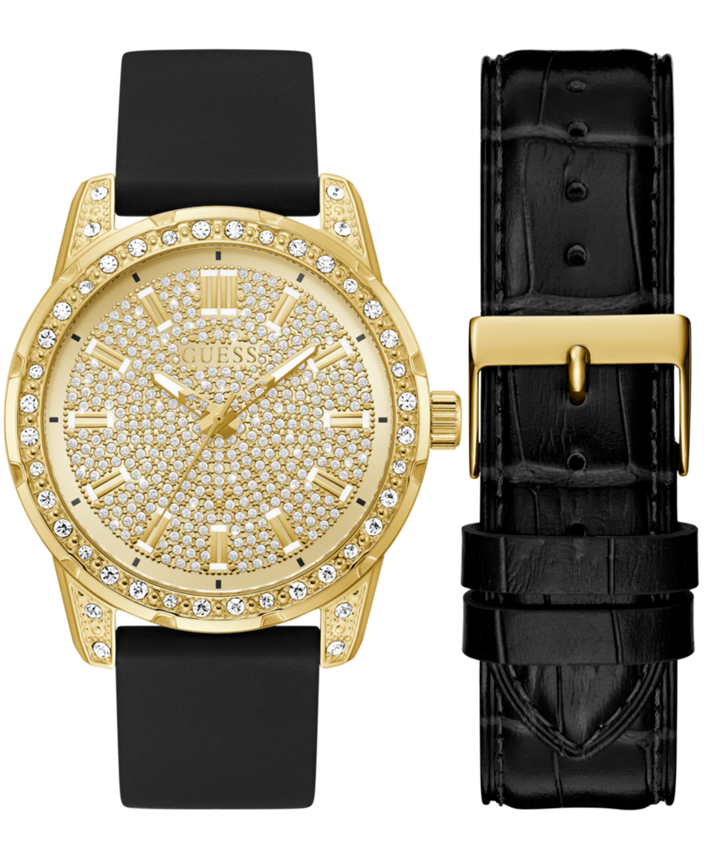 Guess Gbs Demand Champagne Round Dial Quartz Analog Men Watch Watch Guess