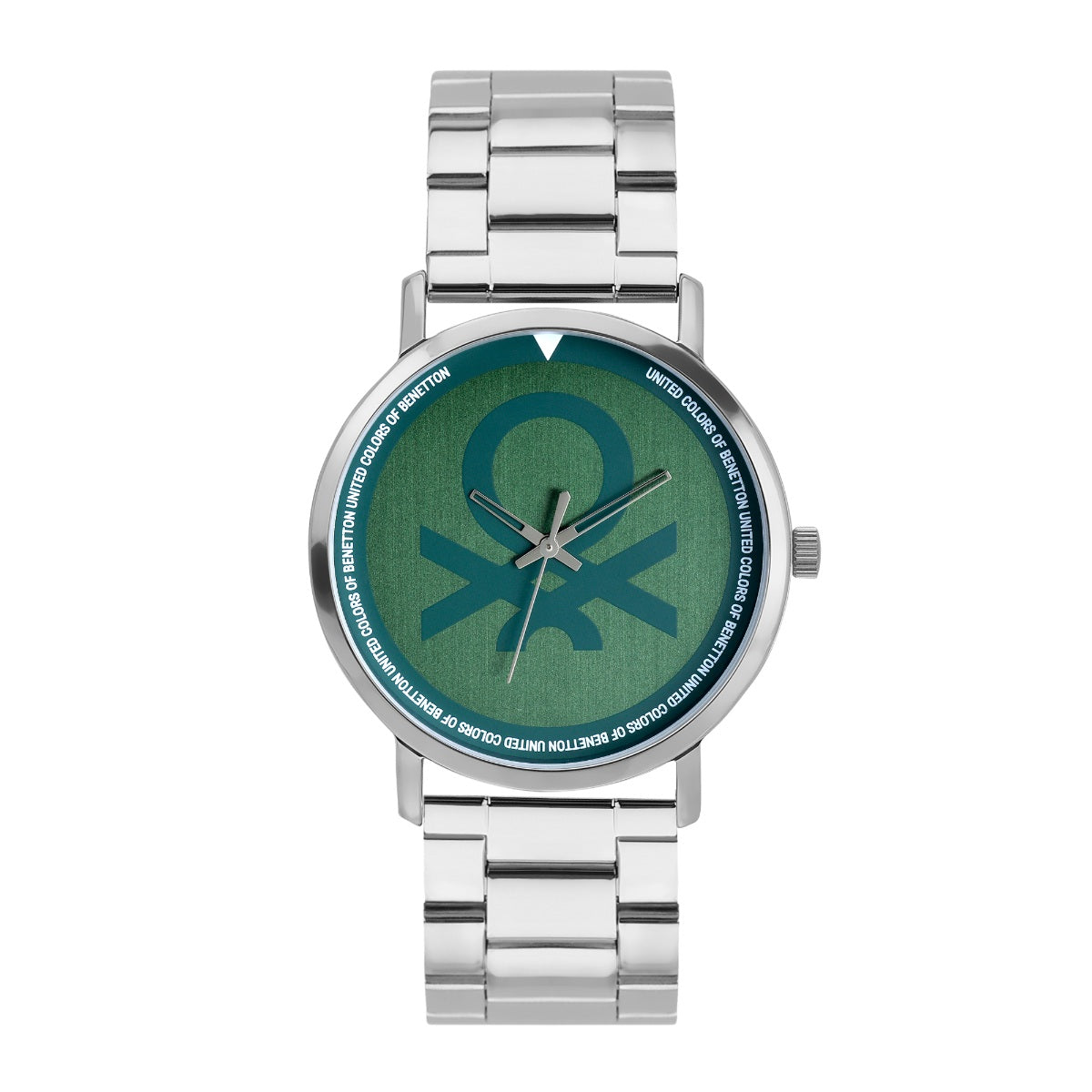 United Colors Of Benetton Green Round Dial Quartz Analog Men Watch