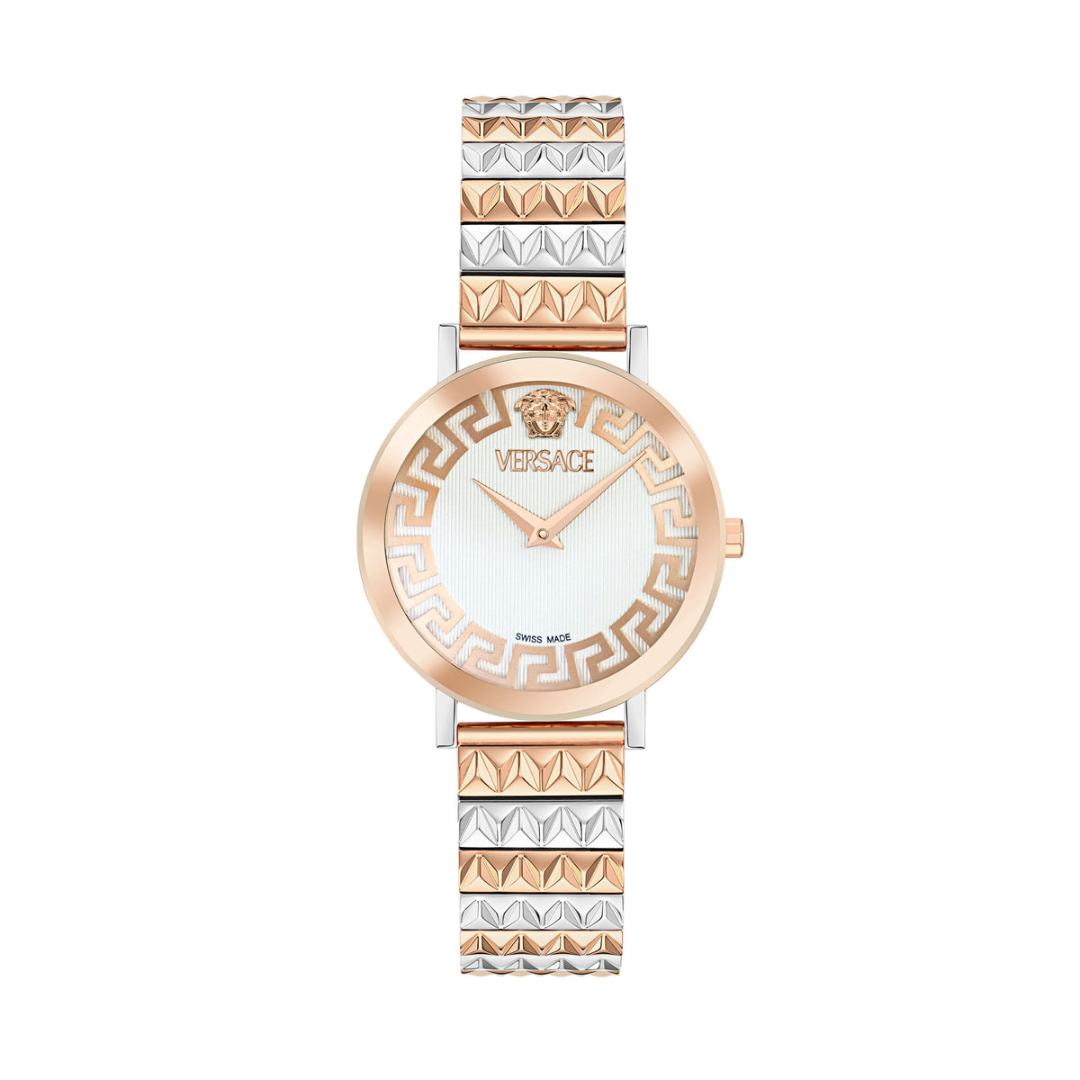 Versace Daedalus White Round Dial Quartz Analog Women Watch