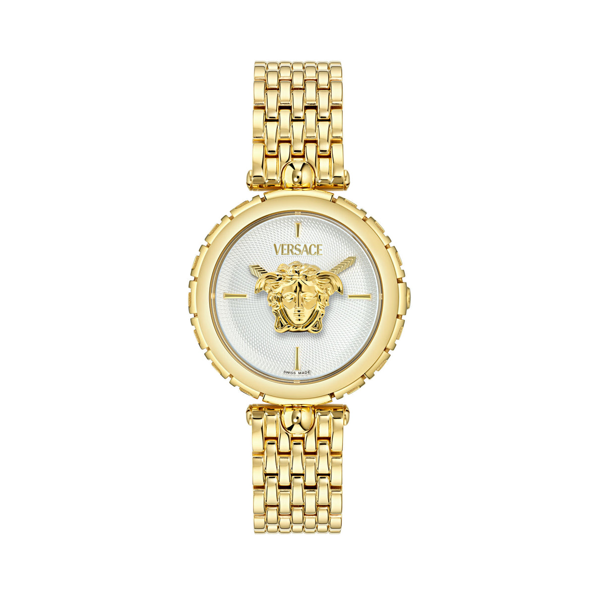 Versace Medusa White Round Dial Quartz Analog Women Watch