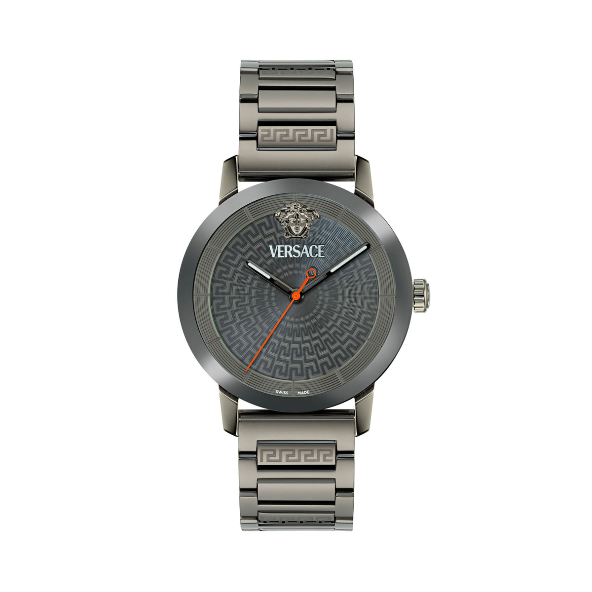 Versace V Helix Grey Round Dial Quartz Analog Men Watch