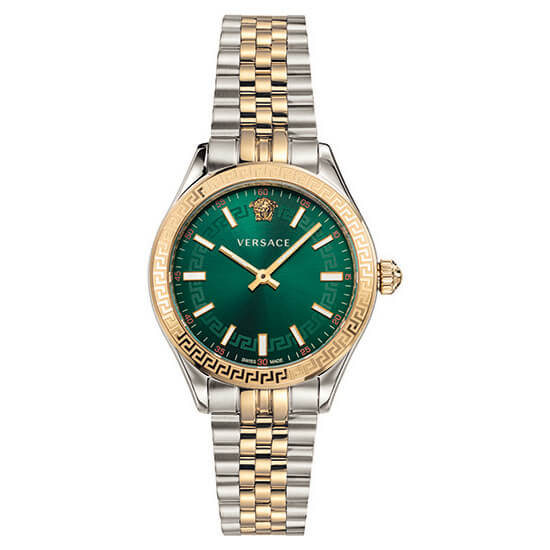 Versace Hellenyium Stainless Steel Round Dial Quartz Women Watch