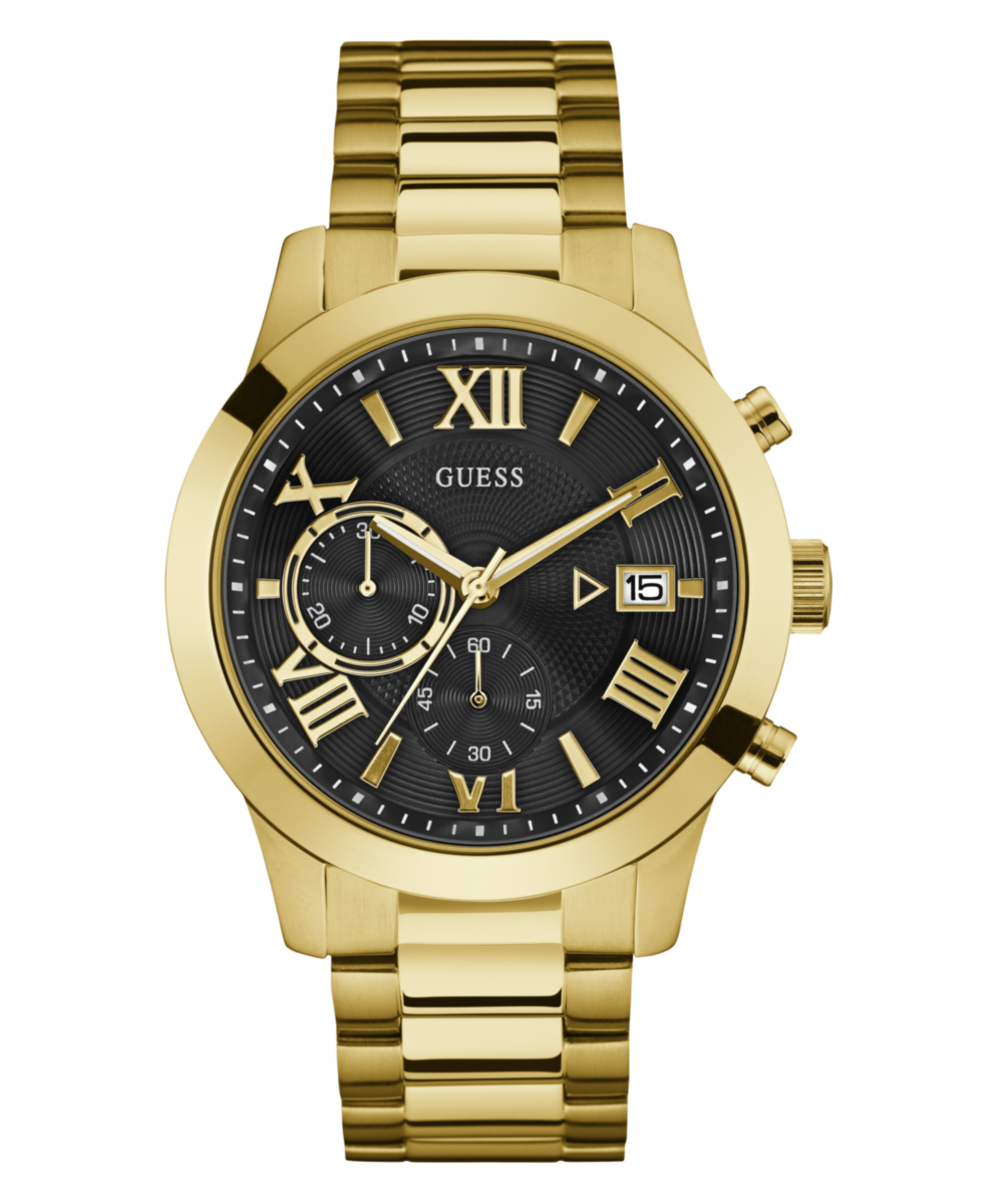 Guess Atlas Black Round Dial Quartz Analog Men Watch