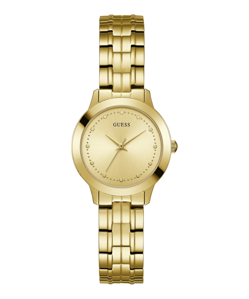 Guess Chelsea Champagne Round Dial Quartz Analog Women Watch Watch Guess