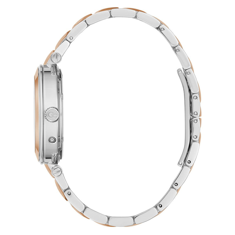 Gc Sport Chic White Round Dial Quartz Women Watch - Guess Collection Watch Gc