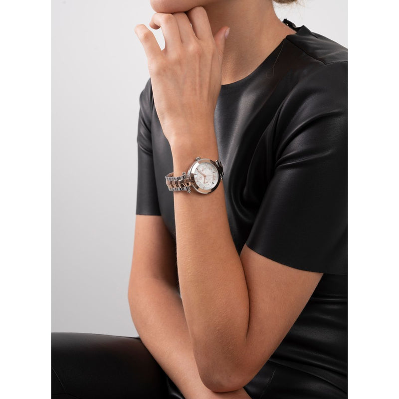 Gc Sport Chic White Round Dial Quartz Women Watch - Guess Collection Watch Gc
