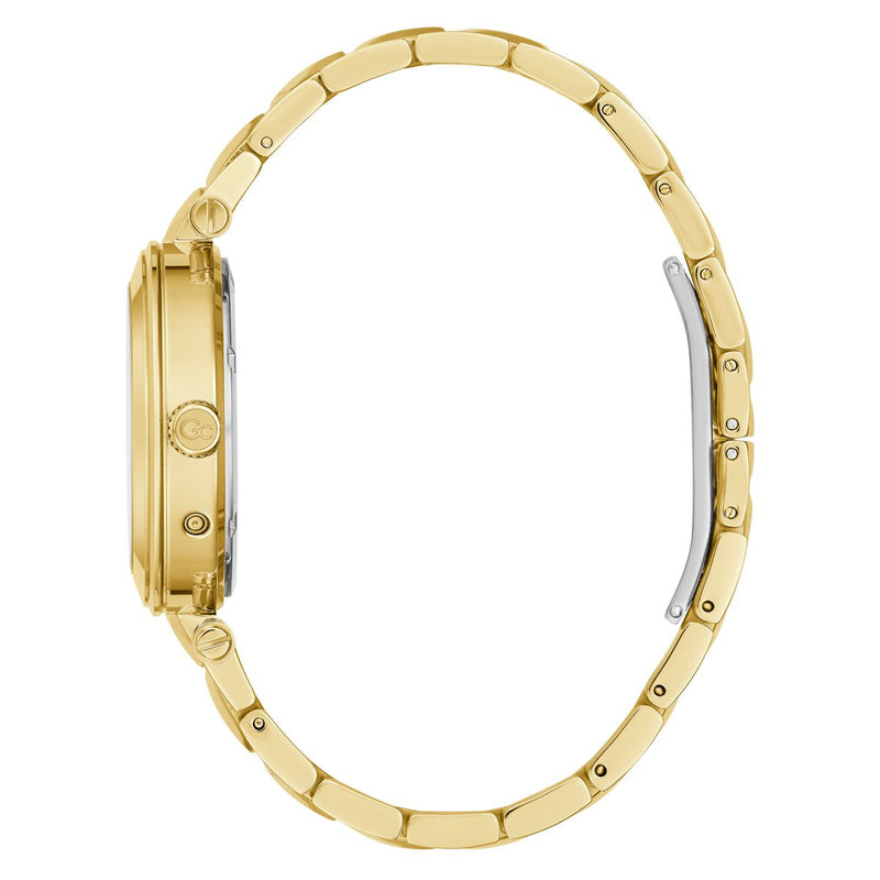 Gc Sport Chic White Round Dial Quartz Women Watch - Guess Collection Watch Gc