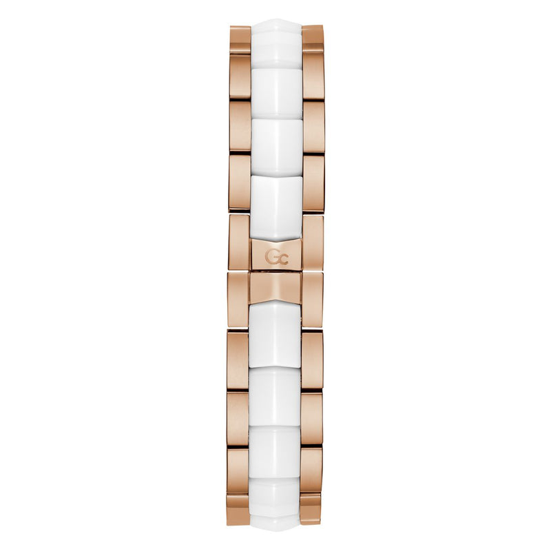 Gc Sport Chic White Round Dial Quartz Women Watch - Guess Collection Watch Gc
