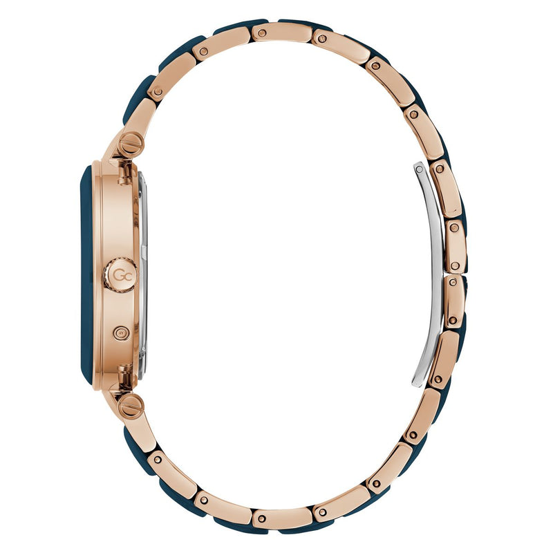 Gc Sport Chic Blue Round Dial Quartz Women Watch - Guess Collection Watch Gc