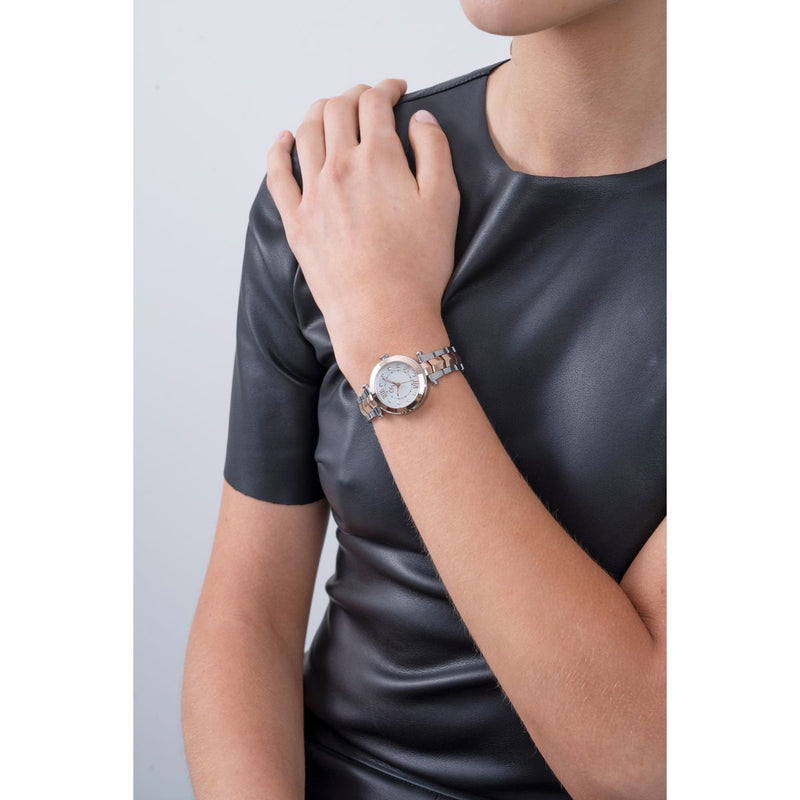 Gc Sport Chic White Round Dial Quartz Analog Women Watch - Guess Collection Watch Gc